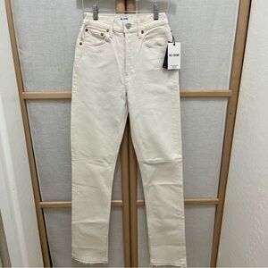 Re/Done Vintage White Stovepipe Jeans NWT Size 24